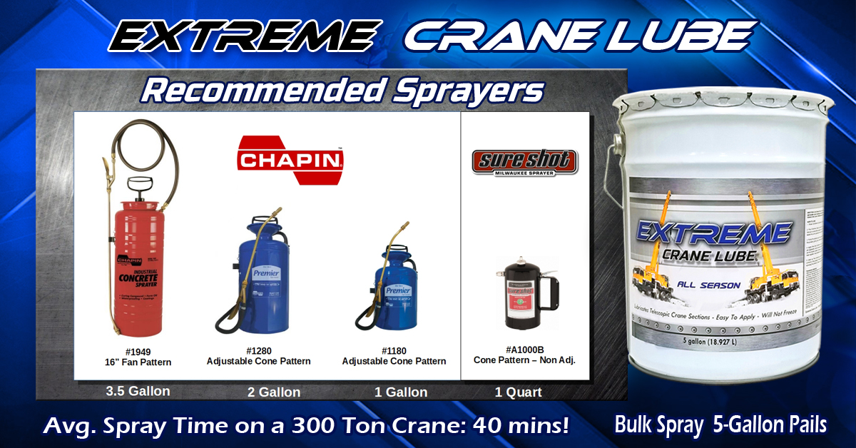 The Best Sprayers for Extreme Crane Lube and Boom Maintenance 